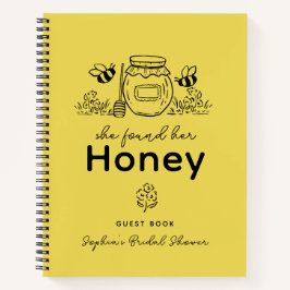 She found her Honey Hand-drawn Bridal Shower Notitieboek