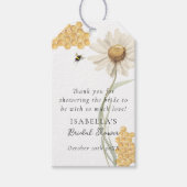 She Found Her Honey Personalized Bridal Shower Cadeaulabel (Voorkant)