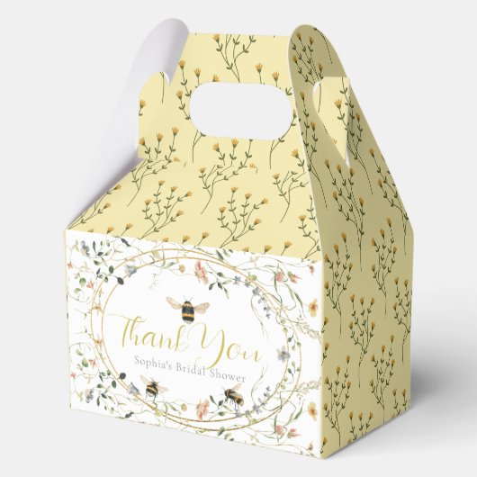 She found her Honey Wildflower Bridal Shower Bedankdoosjes (Voorkant)