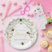 She found her Honey Wildflower Bridal Shower Papieren Bordje (Feest)