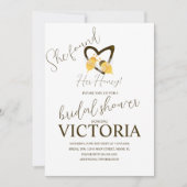 She found her honey Yellow Bees  Bridal Shower  Kaart (Voorkant)