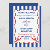 She Found Her Lobster Nautical Bridal Shower Kaart (Voorkant / Achterkant)