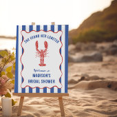 She Found Her Lobster Nautical Bridal Shower Poster