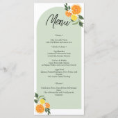She Found Her Main Bridal Shower Citrus Lemon  Menu (Voorkant)