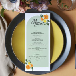 She Found Her Main Bridal Shower Citrus Lemon Menu