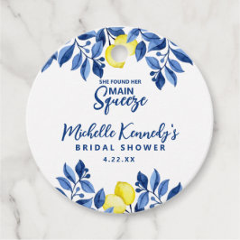 She Found Her Main Squeeze Bridal Shower Bedankjes Labels