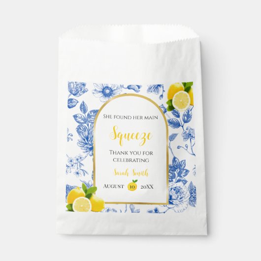 She Found Her Main Squeeze Bridal Shower Bedankzakje (Voorkant)