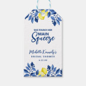 She Found Her Main Squeeze Bridal Shower Cadeaulabel (Voorkant)