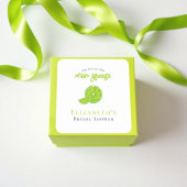 She Found her Main Squeeze Bridal Shower Favor Vierkante Sticker
