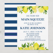 She Found Her Main Squeeze Bridal Shower Invite Kaart (Voorkant / Achterkant)