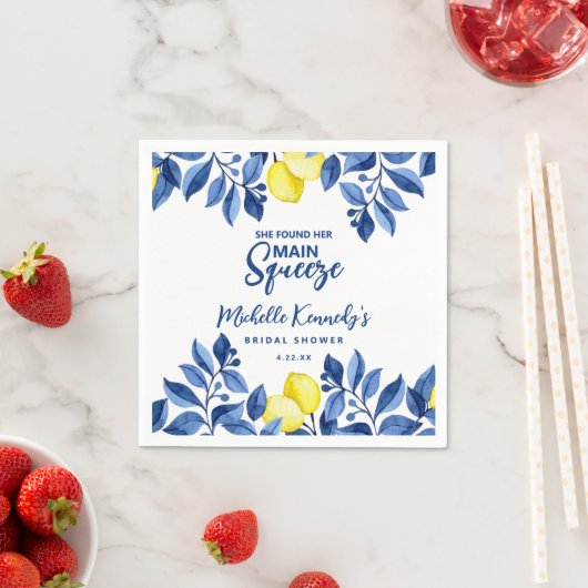 She Found Her Main Squeeze Bridal Shower Servet (Insitu)