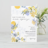 She Found Her Main Squeeze lemon Bridal Shower Kaart (Staand voorkant)