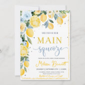 She Found Her Main Squeeze Lemon Bridal Shower  Kaart (Voorkant)