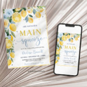 She Found Her Main Squeeze Lemon Bridal Shower  Kaart