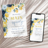 She Found Her Main Squeeze Lemon Bridal Shower Kaart