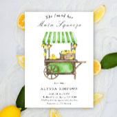 She Found Her Main Squeeze Lemon Bridal Shower Kaart