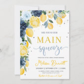 She Found Her Main Squeeze Lemon Bridal Shower Kaart (Voorkant)