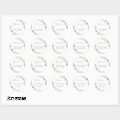 She Found Her Main Squeeze Lemon Bridal Shower Ronde Sticker (Vel)