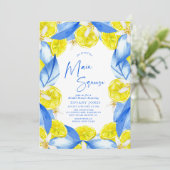 She Found Her Main Squeeze Lemons Bridal Shower Kaart (Staand voorkant)