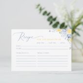 She Found Her Main Squeeze Recipe Card Informatiekaartje (Staand voorkant)