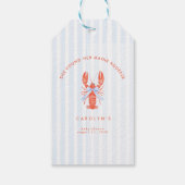 She Found Her Maine Squeeze Bridal Shower Cadeaulabel (Achterkant)