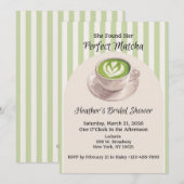 She Found Her Perfect Match Invitation Kaart (Voorkant / Achterkant)