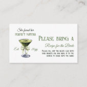 She Found Her Perfect Matcha Bridal Shower Recipe Informatiekaartje (Voorkant)