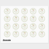 She Found Her Perfect Matcha Green Bridal Shower Ronde Sticker (Vel)