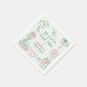 She Found Her Perfect Matcha Green Bridal Shower Servet (Hoek)