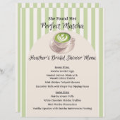 She Found Her Perfect Matcha Menu (Voorkant / Achterkant)