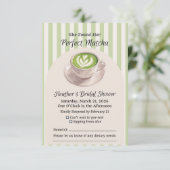 She Found Her Perfect Matcha Response Card RSVP Kaartje (Staand voorkant)