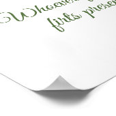 She Found Perfect Matcha Bridal Shower Ring Hunt Poster (Hoek)