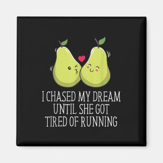 She Got Tired Running Wedding Proposal Groom Engag Magneet