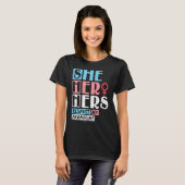 She Hers Respect My Pronouns T-shirt (Voorkant volledig)