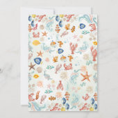 She is a Catch Coastal Lobester Bridal Shower Kaart (Achterkant)