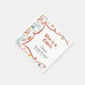 She Is a Catch Coastal Nautical Bridal Shower Servet (Hoek)