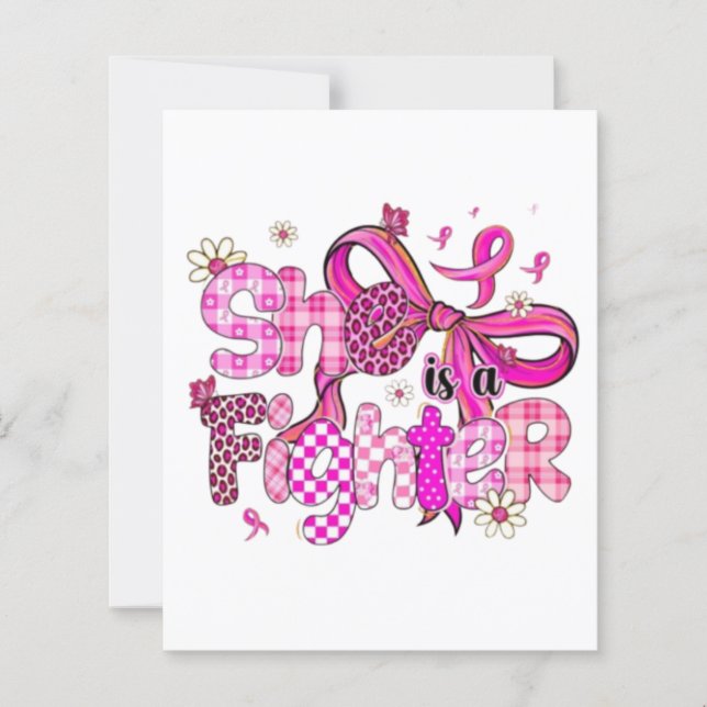 💪🎀 She is a Fighter 💖🌸 (Voorkant)