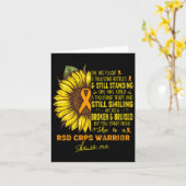 She Is A Rsd Crps Warrior She Is Me Kaart (Gele Bloem)