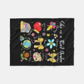 She Is A Third Grader Bible Verses Back To School  Fleece Deken (Voorkant (Horizontaal))