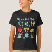 She Is A Third Grader Bible Verses Back To School  T-shirt (Voorkant)