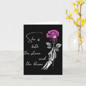 She Is Both The And The Blossoming Gift For Girls  Kaart (Gele Bloem)