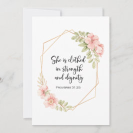 She Is Clothed in Strength and Dignity Birthday