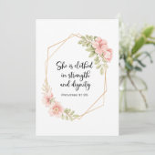 She Is Clothed in Strength and Dignity Birthday (Staand voorkant)