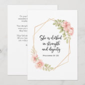 She Is Clothed in Strength and Dignity Birthday (Voorkant / Achterkant)