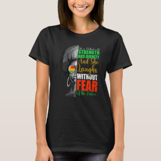 She Is Clothed Strength Dignity Laughs Without Fea T-shirt