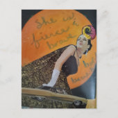 She is fierce and brave bold collage briefkaart (Voorkant)