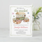 She Is Fresh Off The Market Bridal Shower Kaart (Staand voorkant)