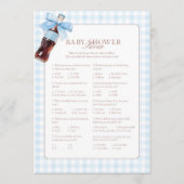 She Is Ready to Pop Blue Trivia Game Card Advieskaart (Voorkant)