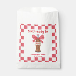 She is Ready to Pop Soda Bottle Baby Shower Bedankzakje