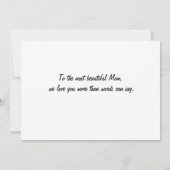 She is Strong, Brave, Fearless, Loving Mothers Day Kaart (Achterkant)